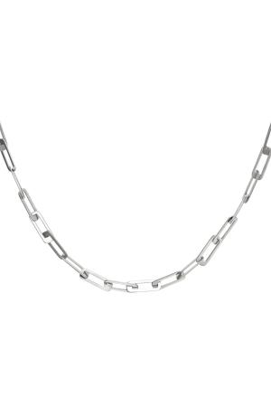 Collier Grosse Chaîne Argenté Acier Inoxydable h5