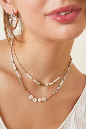 Collier Love - Collection Plage Couleur Or Acier Inoxydable h5 Image3