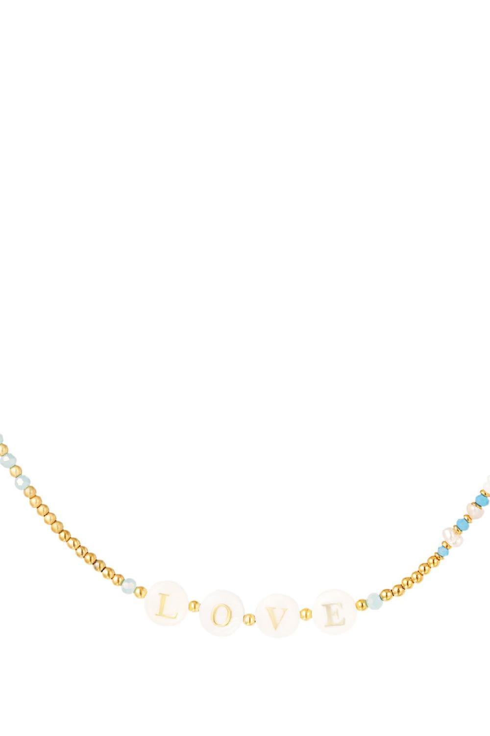 Collier Love - Collection Plage Couleur Or Acier Inoxydable Image4