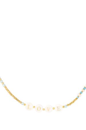 Collier Love - Collection Plage Couleur Or Acier Inoxydable h5 Image4