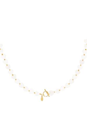 Collier Coeurs Coquillages - Collection Plage Couleur Or Blanc Coquilles h5