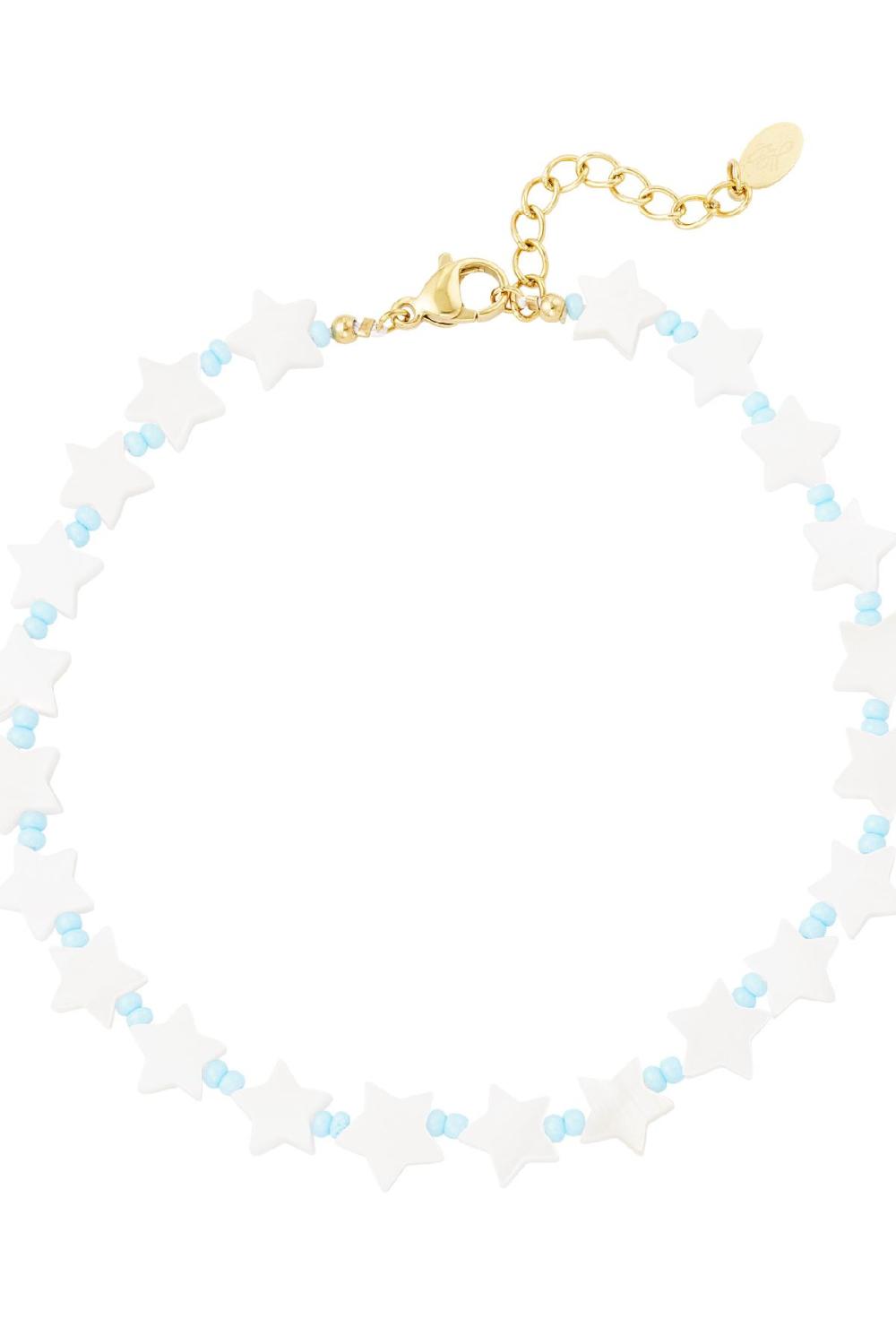 Bracelet De Cheville Nuit Étoilée - Collection Plage Blanc Coquilles Image3