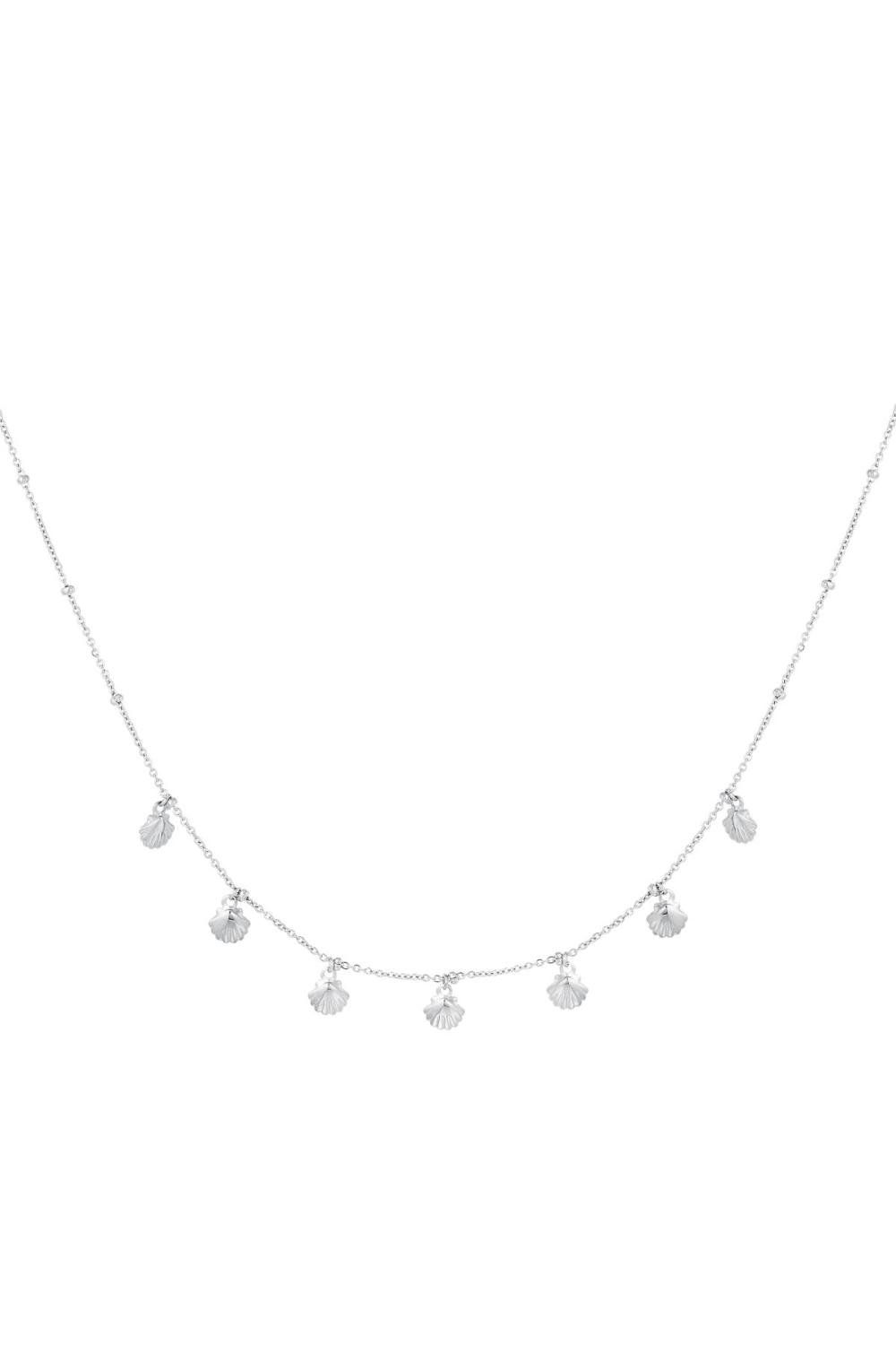 Collier Coquillages Pendants - Collection Plage Argenté Acier Inoxydable 