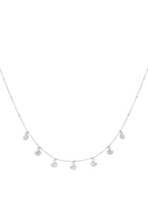 Collier Coquillages Pendants - Collection Plage Argenté Acier Inoxydable h5 