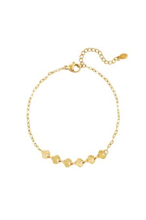 Bracelet De Cheville Coquillage - Collection Plage Couleur Or Acier Inoxydable h5