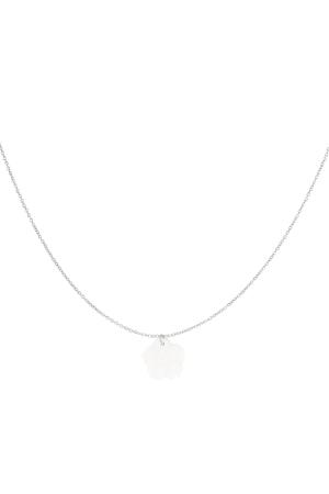 Collier Fleur Coquillage - Collection Plage Argenté Acier Inoxydable h5