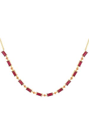 Collier Pierres De Couleur - Collection Sparkle Fuchsia Cuivré h5 