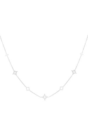 Collier Avec Breloques Argenté Acier Inoxydable h5