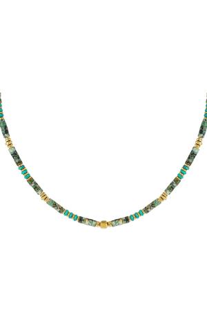Collier Perles Joyeuses - Collection Pierres Naturelles Couleur Or Blanc Stone h5 