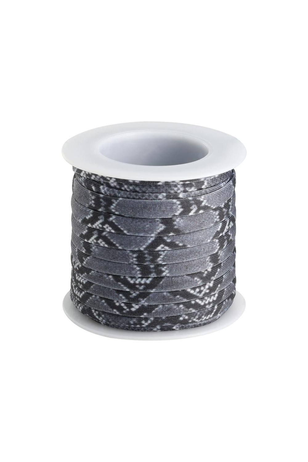 Bande Élastique Diy Snake - 6Mm Noir Polyester 