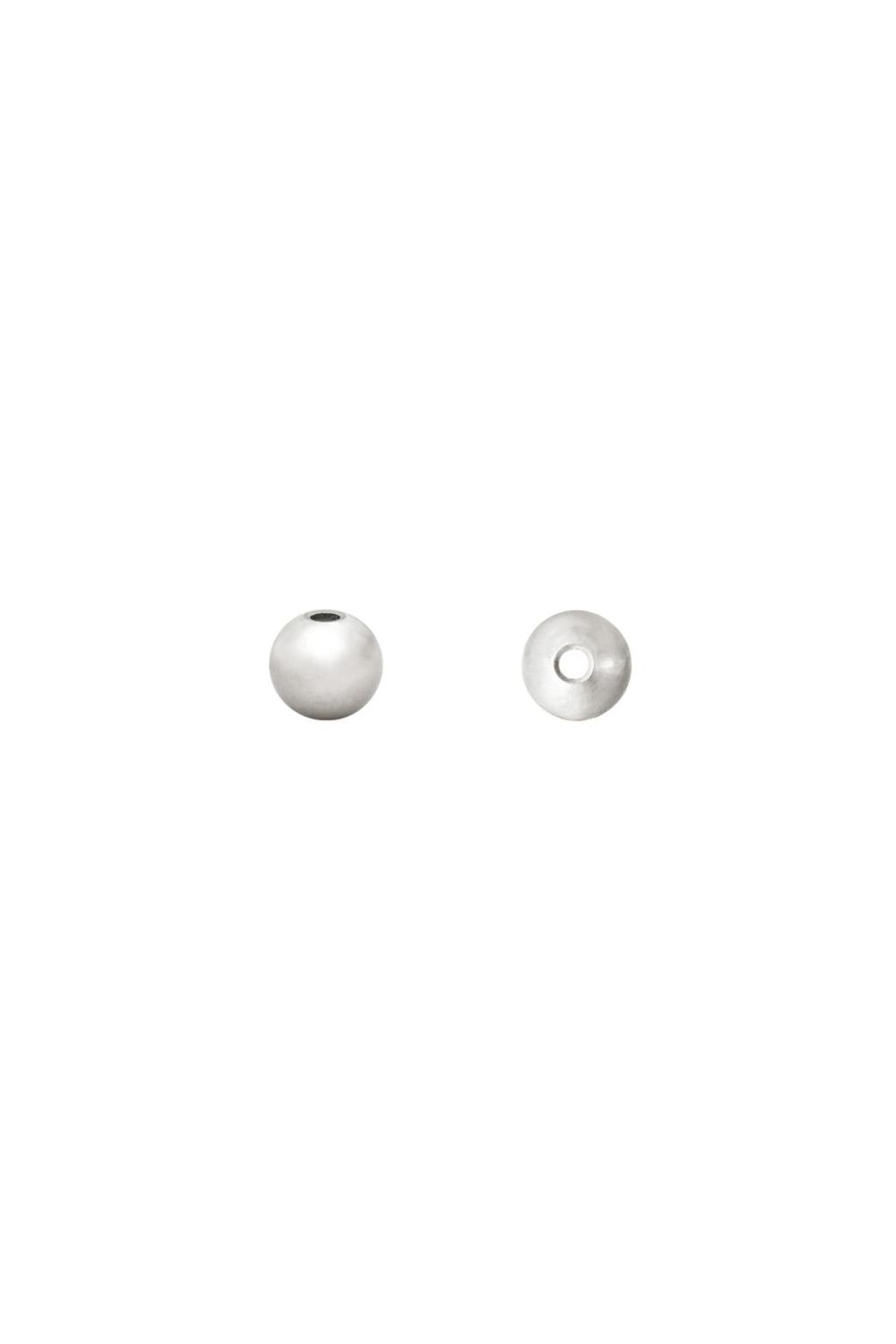 Diy Beads Ball 3Mm Argenté Acier Inoxydable 