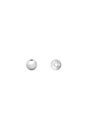 Diy Beads Ball 3Mm Argenté Acier Inoxydable h5 