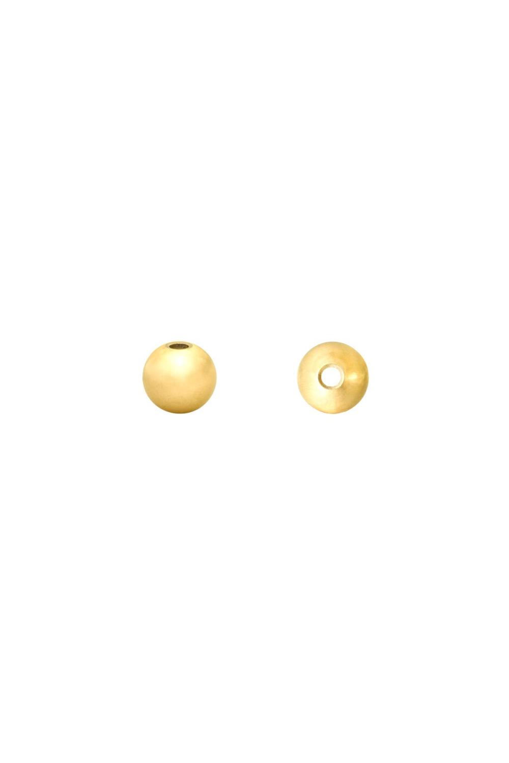 Diy Beads Ball 4Mm Couleur Or Acier Inoxydable 
