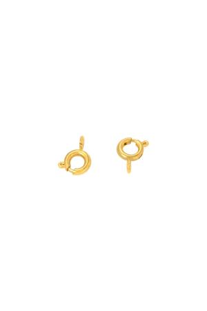 Diy Jewelry Clasp 6Mm Couleur Or Acier Inoxydable h5