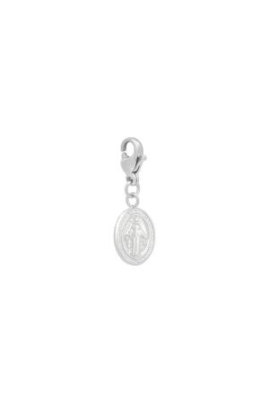 Diy Clasp Charm Holy Coin Argenté Acier Inoxydable h5