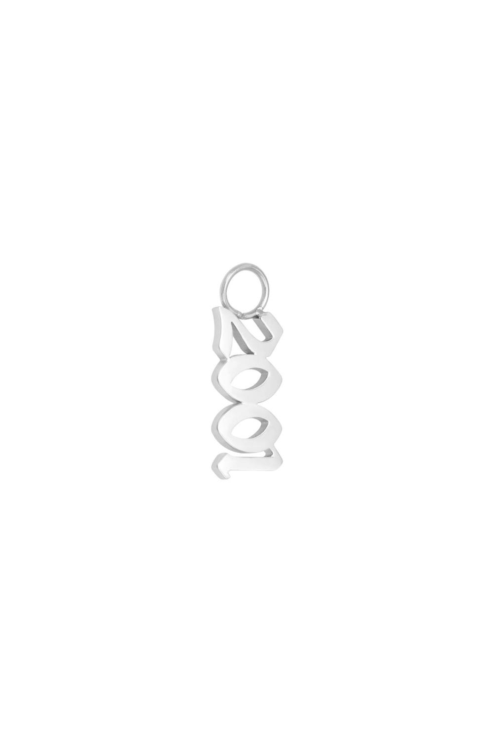 Diy Charm Année De Naissance Argent - 1985 Argenté Acier Inoxydable