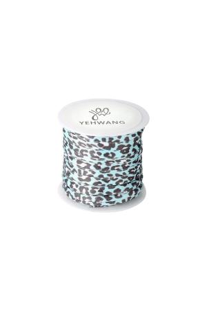 Diy Elastic Band Leopard - 6Mm Bleu Nylon h5