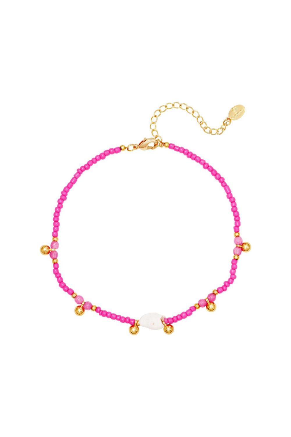 Bracelet De Cheville Fun Fair Blanc Cuivré 