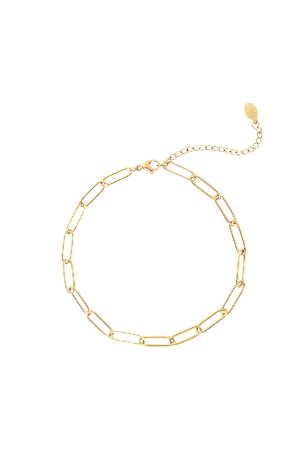 Bracelet De Cheville Plain Chain Argenté Acier Inoxydable
