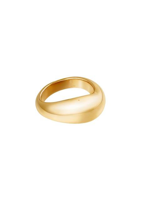 Bague Smooth Argenté Acier Inoxydable 16