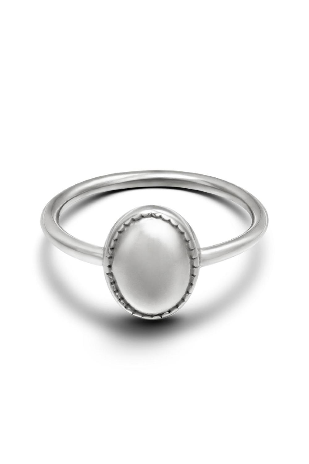 Bague Clean Oval Argenté Acier Inoxydable 16 h5Image2