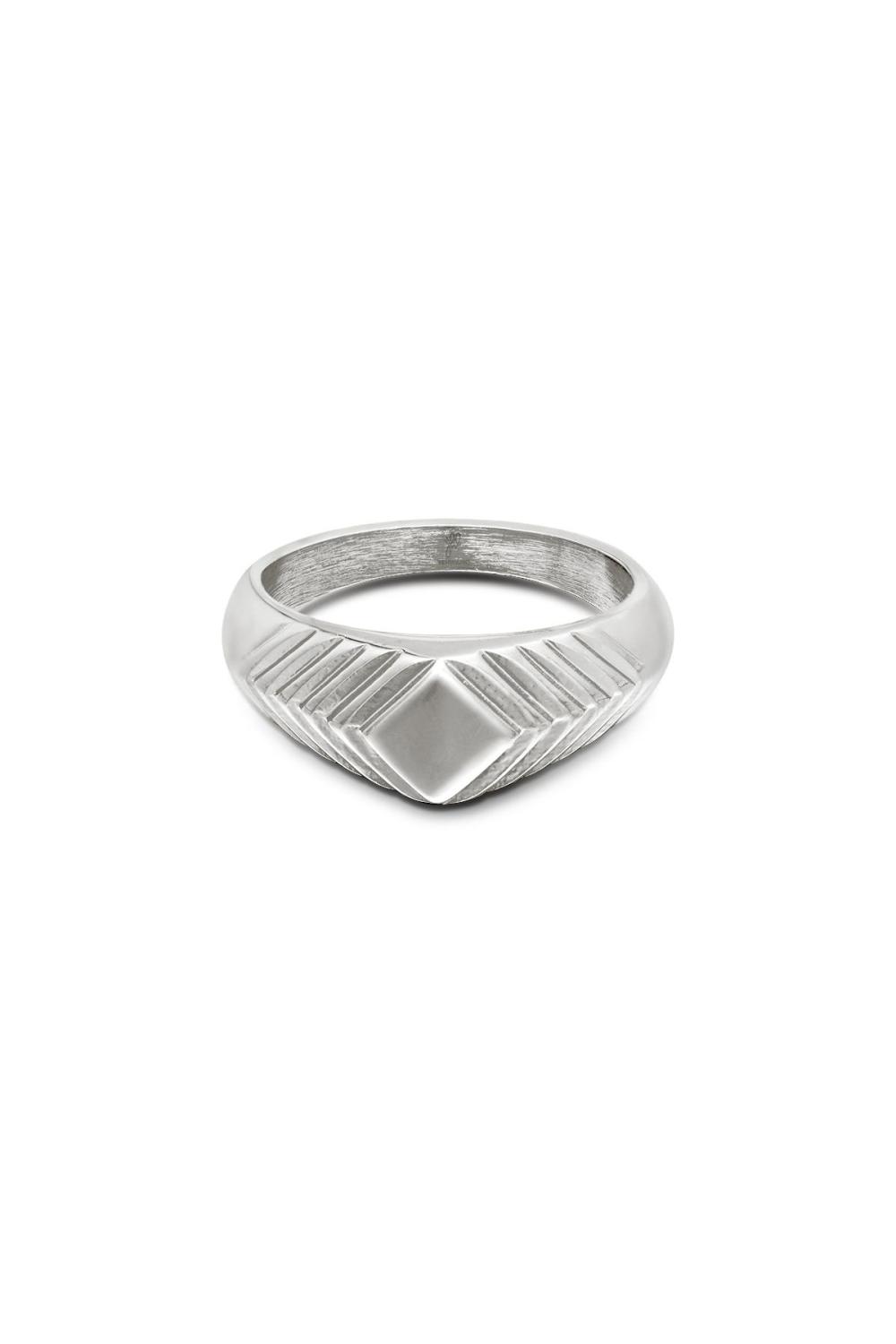 Bague Lydia Argenté Acier Inoxydable 16 