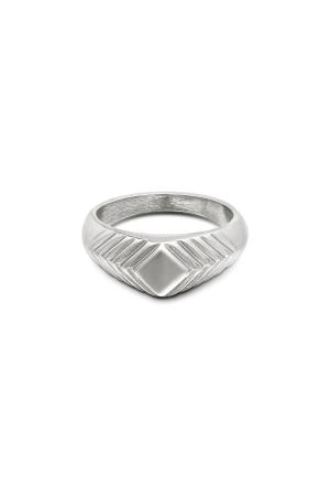 Bague Lydia Argenté Acier Inoxydable 16 h5 