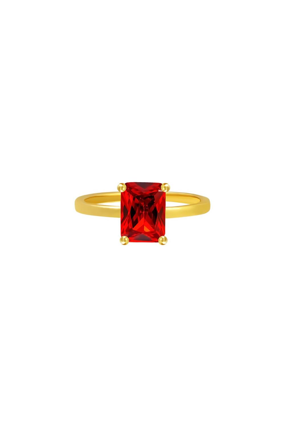 Bague Shimmer Rouge Cuivré 16 
