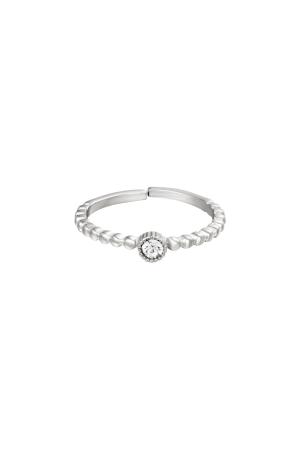 Bague Perles Dans Une Rangée Couleur Or Blanc Acier Inoxydable One Size h5 