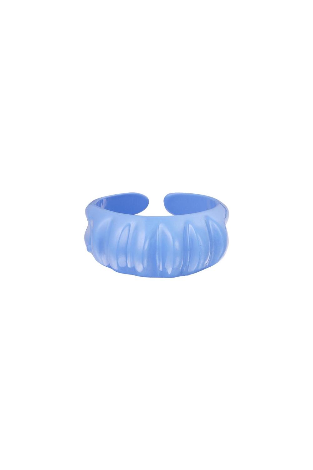 Bague Bonbon Grand Bleu Métal One Size
