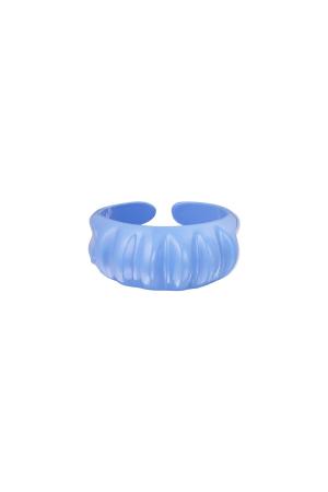 Bague Bonbon Grand Bleu Métal One Size h5