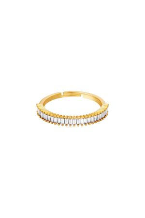 Bague Ajustable En Cuivre Colorée Blanc Cuivré One Size h5