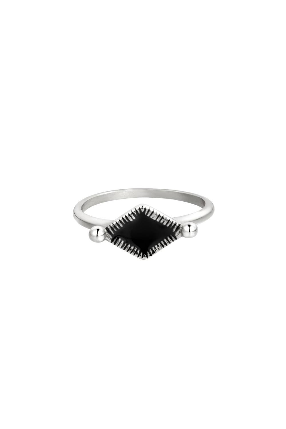 Bague En Acier Inoxydable Argenté 16