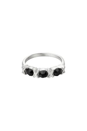 Bague En Acier Inoxydable Xoxo Argenté 16 h5