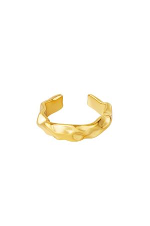 Bague Forme Organique Acier Inoxydable One Size h5 