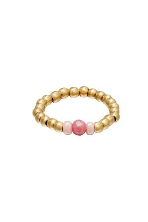 Anneau D'orteil Perlé Rosé Hématite 14 h5