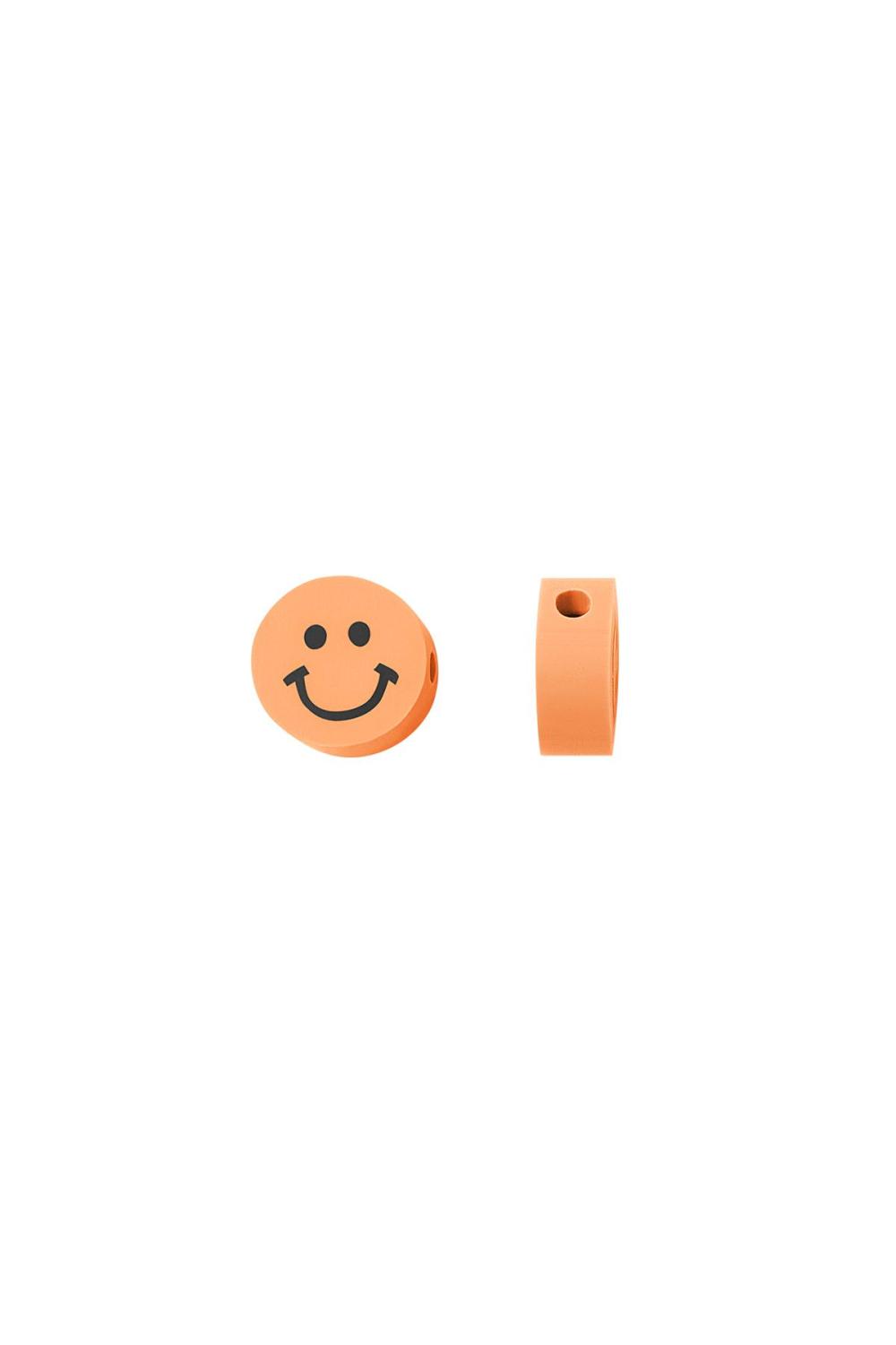 Perles Polymère Smiley Orange Polymer Clay