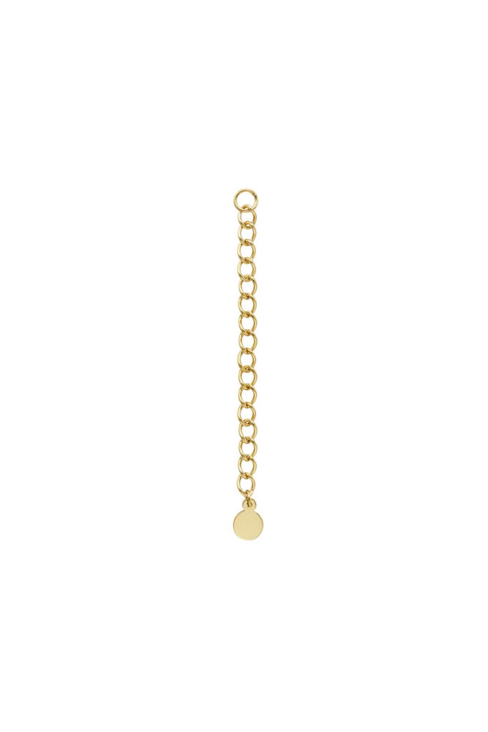 Bijoux D'extension Couleur Or Acier Inoxydable