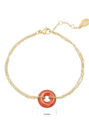 Bracelet Hooped Rouge Acier Inoxydable h5 Image2