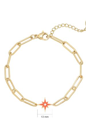 Bracelet Shining Star Rouge Acier Inoxydable h5 Image2