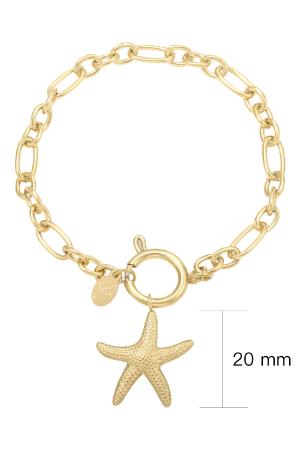 Bracelet Starfish Couleur Or h5 Image3