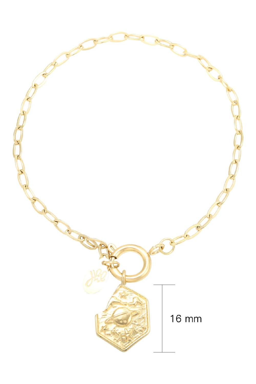 Bracelet Out Of Space Couleur Or Acier Inoxydable h5Image2