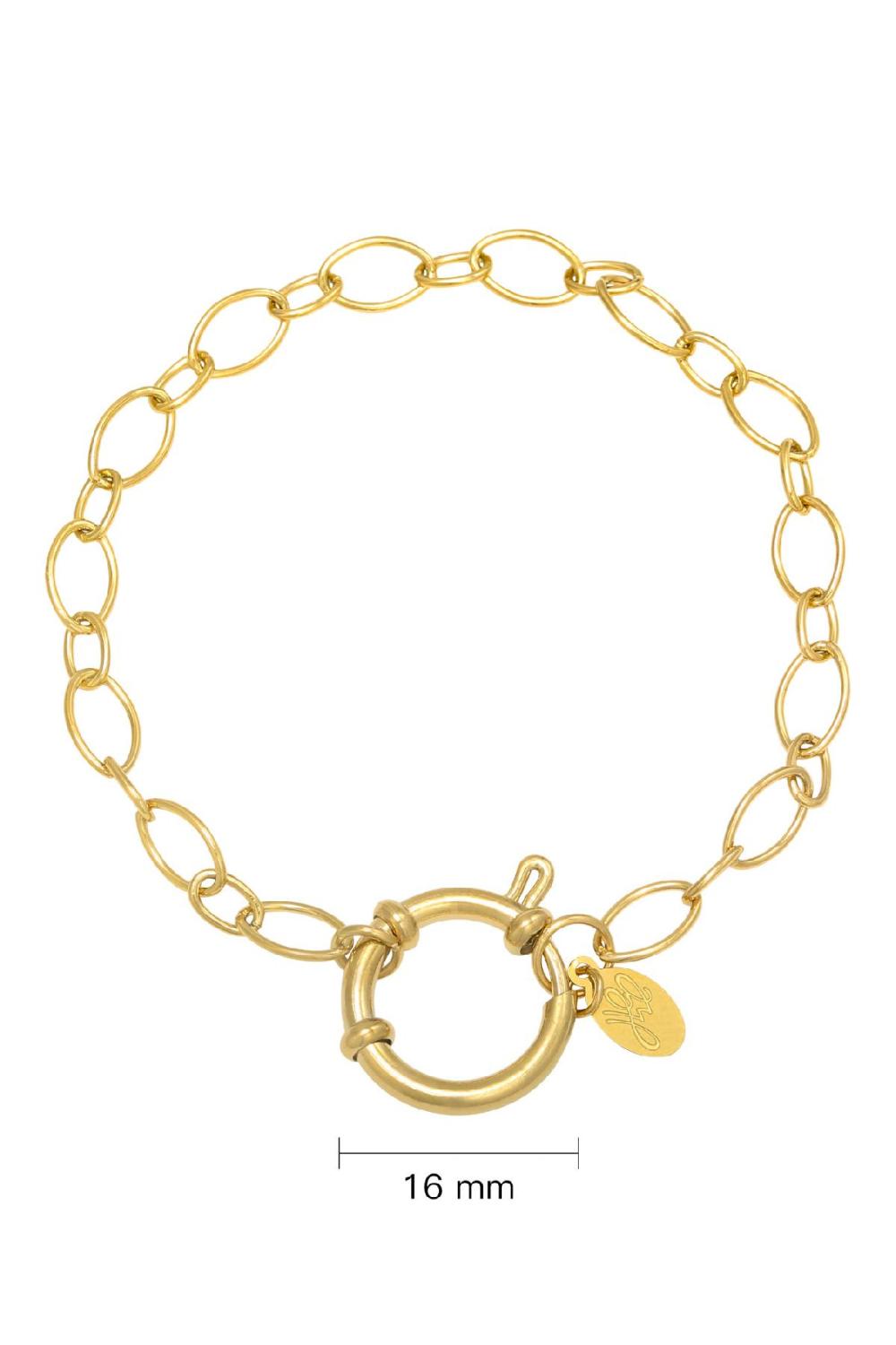 Bracelet Chain Ann Couleur Or Acier Inoxydable Image2