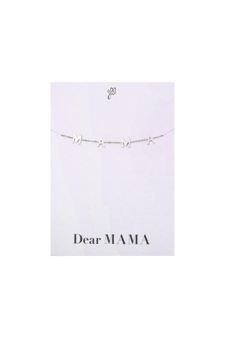 Bracelet Dear Mama Argenté Acier inoxydable