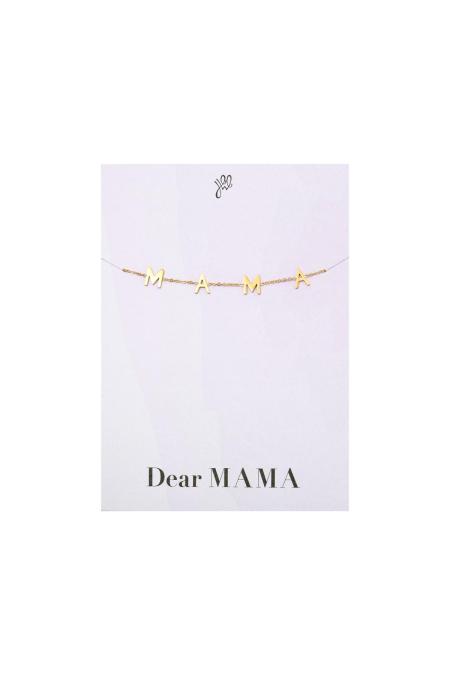 Bracelet Dear Mama Argenté Acier Inoxydable