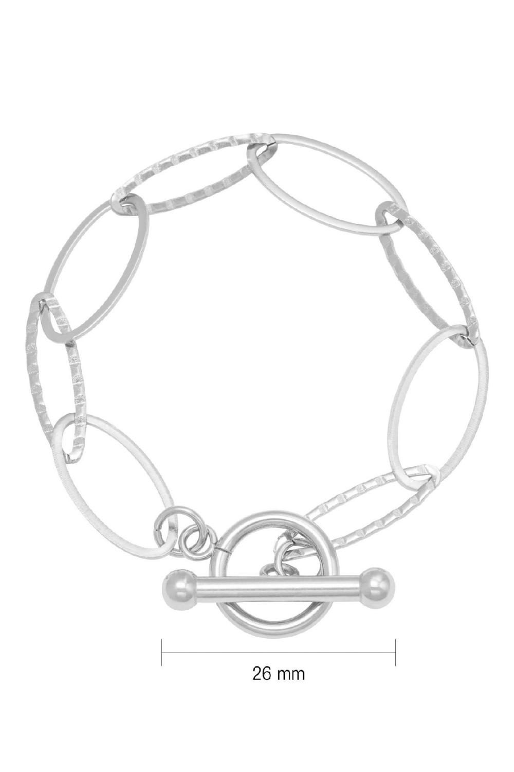 Bracelet Airy Links Argenté Acier Inoxydable Image2