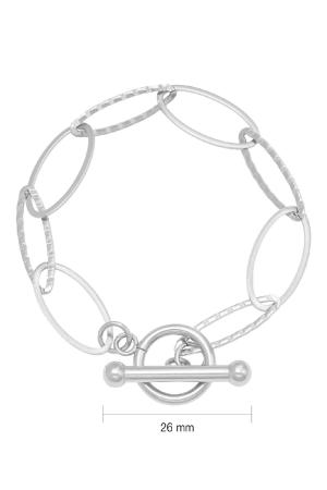 Bracelet Airy Links Argenté Acier Inoxydable h5 Image2