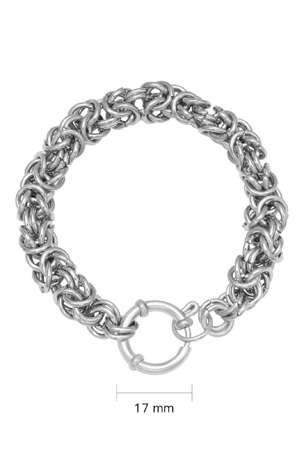 Bracelet Chain Tiana Argenté Acier Inoxydable Image2