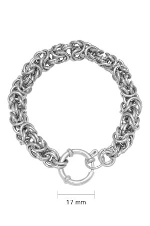 Bracelet Chain Tiana Argenté Acier Inoxydable h5 Image2