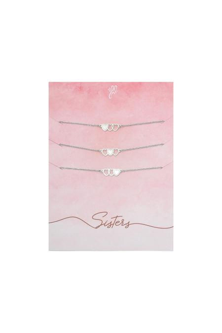 Bracelet Three Sisters Argenté Acier inoxydable
